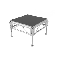 Anycase-podio portátil de 4x8 pies de altura con patas ajustables, para actuaciones en escenario, escuela, evento, Iglesia y escenario