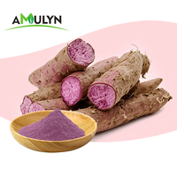 Amulyn Poudre d'Igname Violette (Poudre d'Ube) de Haute Qualité à Base d'Extrait Naturel de Plante pour Additif Alimentaire et Pigments Naturels