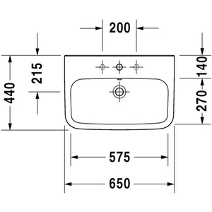 65 cm Monocromo DURASTYLE Lavabo Limpiadores de Electrodomésticos - Product Image 4