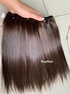 ผมแท้เวียดนามสีบลอนด์ตรงแบบดับเบิ้ล 8 นิ้ว พร้อมสี 613 ขายส่ง - Product Image 4