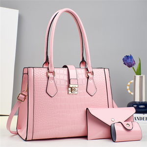 New PU Leather 3 in 1 Women Bags Set <b>Ladies</b> High Quality Shoulder Bags Luxury Women's Handbags for Women <b>Wallets</b> - Product Image 4