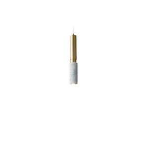 Nordic Cylindrical Pendant <b>Light</b> Marble Brass Home <b>Dining</b> Room Lighting 3-5m Coverage - Product Image 5