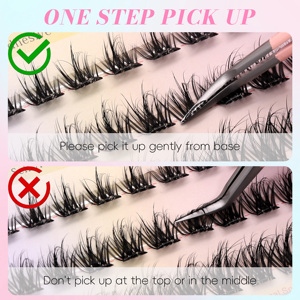 <span class=keywords><strong>Pestañas</strong></span> Postizas en Racimo Autoadhesivas 3D con Efecto Voluminoso, Sin Pegamento, <span class=keywords><strong>de</strong></span> Larga Duración (5-10 Días), Pre-Encoladas, para Marcas Privadas al por Mayor - Product Image 6