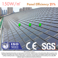 Tuiles solaires à haute efficacité, bardeaux métalliques revêtus de pierre, système de toiture solaire pour usage résidentiel et commercial, tuiles solaires