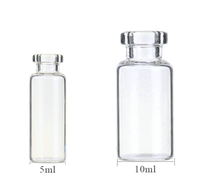 Flacons en verre à sertir ronds, directement de l'usine, 5 ml, 10 ml, pour sous-conditionnement de liquides cosmétiques