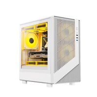 Sumtax/Sumtai Flying Eagle 240 Computerkast Desktop Zijwaarts transparant Gaming Watergekoeld M-ATX Moederbord Mini Case Voorkant