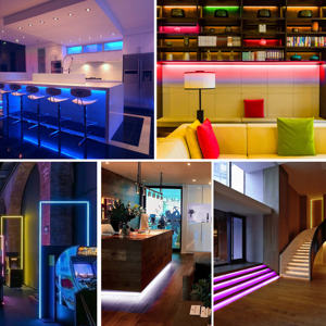 Bande lumineuse LED néon Dream Color avec circuit intégré 24V SMD3528 IP67 étanche flexible pleine couleur - Product Image 6