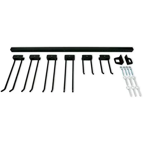 Ljh-mech — organisateur d'outils de jardin, organiseurs muraux réglables en métal et crochets de rangement pour balais, râpe, pelle