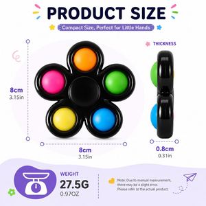 Jouet sensoriel anti-stress personnalisé en forme de fleur, coloré, pour enfants et adultes, avec logo personnalisé, cadeau promotionnel - Product Image 3