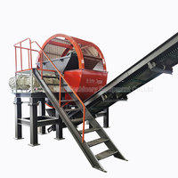 Machine de recyclage automatique de fil d'acier pour pneus de camion à basse vitesse, moteur 300 kW, 220V/380V - Pour pneus usagés complets