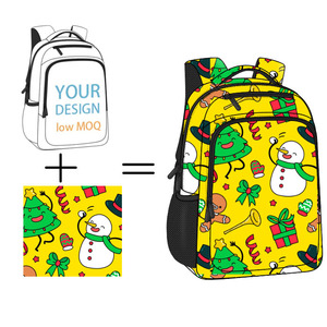 Sacchetti di scuola a sublimazione con stampa in tutto il <span class=keywords><strong>libro</strong></span> di scuola in tessuto personalizzato con tracolla regolabile zaino - Product Image 1