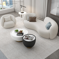 Canapé en velours de mouton de forme spéciale, style nordique moderne et simple, pour salon, boutique de vêtements, robe de mariée