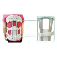 Nuevo diseño, ortesis torácica transpirable superior, soporte lumbar trasero