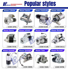 Bilusiชิ้นส่วนเครื่องยนต์อัตโนมัติสตาร์ทมอเตอร์เลสเตอร์ 17904 สําหรับนิสสันทีน่าMAXIMAมูราโนอินฟินิตี้Oem:23300-JA10C - Product Image 4