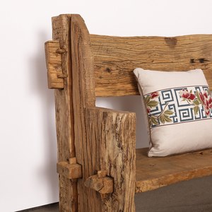 Muebles <span class=keywords><strong>de</strong></span> Salón <span class=keywords><strong>Rústicos</strong></span> <span class=keywords><strong>de</strong></span> <span class=keywords><strong>Madera</strong></span> Reciclada Natural Envejecida, Sofá y Mesa <span class=keywords><strong>de</strong></span> Centro <span class=keywords><strong>de</strong></span> Olmo - Product Image 4