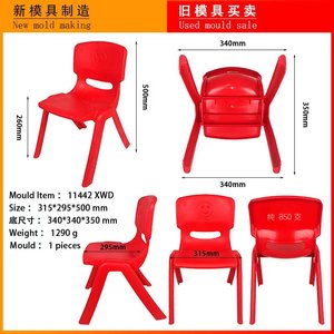 Professional OEM Plastic Stool Injection <strong>Mold</strong> Maker Simple Backrest Kids Chair Used Mould Adult Chair Second <strong>Hand</strong> <strong>Mold</strong> - Product Image 6