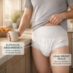 Pannolini per Adulti Unisex Usa e Getta ad Alta Assorbenza, Etichetta Privata OEM ODM, Biancheria Intima Anti-Perdita per Incontinenza, Produzione all'Ingrosso - Product Image 4