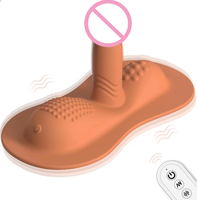 Nouveau Dildo Réaliste Télescopique Vibrant en Silicone avec Coussin, Grande Taille, 10 Modes de Vibration, Jouets Sexuels pour Femmes