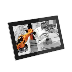 하이 퀄리티 24V 15.6 인치 TFT LCD IP65 산업용 터치 스크린 J1900 팬리스 올인원 패널 PC 4GB RAM 듀얼 LAN RS232 리눅스 - Product Image 1