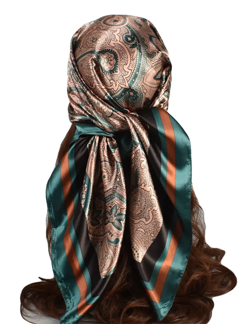 Venta caliente de fábrica nueva moda europea y americana gran flor de anacardo 90 bufanda Grande Punto femenino al por mayor en 2023