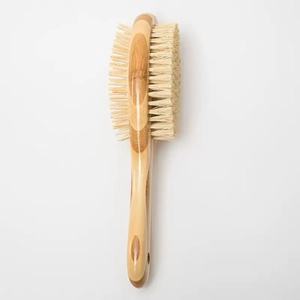 <span class=keywords><strong>Brosse</strong></span> de toilettage en bambou pour animaux de compagnie, <span class=keywords><strong>brosse</strong></span> à poils pour chiens et chats, poils de sanglier, picots en acier, écologique, peigne à coussin pour extensions capillaires pour animaux - Product Image 2