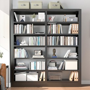 Estantería de Acero Fengdamei de Suzhou, Multinivel, de Pie, en Grisáceo Blanco, Negro y Blanco Puro, para Biblioteca, Hogar y Almacenamiento de Archivos - Product Image 3