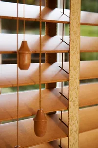 مكتب نافذة الستائر الزيزفون شرائح خشبية البندقية الخشب ظلال فو ستائر معدنية خشبية