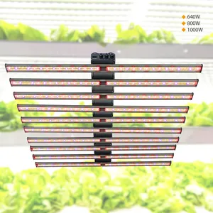 Luzes crescentes de 12 barras 1060W Samsung Lm301b lm281b chips 1200W barras reguláveis espectro completo IP65 LED cresce a luz para plantas de interior