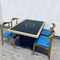 Table de barbecue coréen commerciale, mobilier de restaurant chinois pour les fournitures d'hôtels et de restaurants