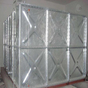 Réservoir d'eau HDG 100000 l, grand panneaux en acier galvanisé, réservoir d'eau en coupe - Product Image 2