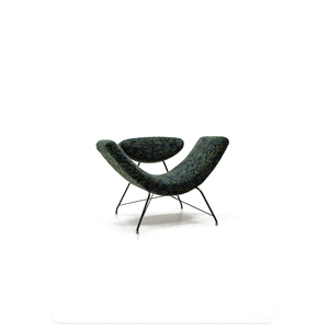 Sillón de Diseño Smile, Estilo <span class=keywords><strong>Brasileño</strong></span> Moderno Clásico, con Tela Estampada Verde, para Villa - Product Image 1