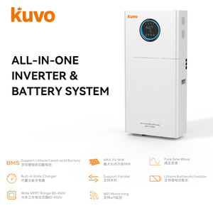 KUVO 6kW 16kWh All-in-One <b>Energy</b> <b>Storage</b> <b>System</b> Pure Sine Wave Lithium Battery Activation Home <b>Energy</b> <b>System</b> <b>Storage</b> - Product Image 2