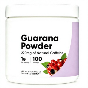 Poudre d'extrait de Guarana OEM/ODM, complément naturel à base de plantes et de caféine, sans OGM et sans gluten - Product Image 1