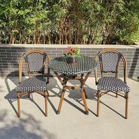 Nouveau style de mobilier de jardin d'extérieur : Chaise de salle à manger en rotin, Chaise d'extérieur en rotin, Fauteuil en rotin - Vente en gros
