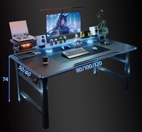 Établi pliant simple en fibre de carbone bureau d'ordinateur à domicile avec chaise confortable pour l'étude de jeu ou l'utilisation de bureau pour la chambre à coucher