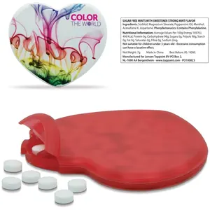 Dispenser di menta a forma di cuore gadget personalizzati - Product Image 1