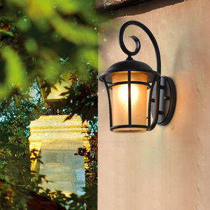 Rétro Mat Noir Applique Murale Extérieure IP65 Étanche Patio Porte Balcon Mur Monté Éclairage Décoratif Led Applique Murale - Product Image 3