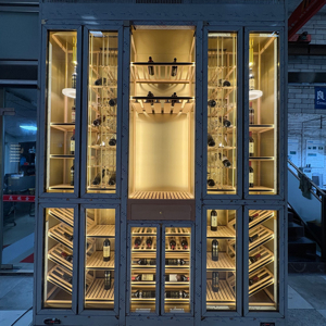 Armoire à vin personnalisée haut de gamme en acier inoxydable ultra-grande et à température constante pour la maison Restaurant Hôtel Lobby ou Club - Product Image 3