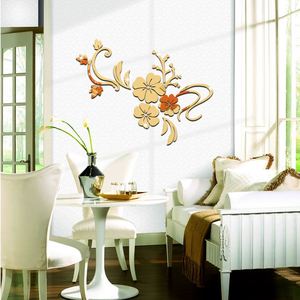 Pegatinas de Pared de Acrílico con Diseño de Flores Románticas, Pegatinas de Pared Tridimensionales 3D, Pegatinas Decorativas para Muebles - Product Image 2