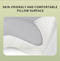 ¡Novedad de 2025! Almohada de espuma viscoelástica con contorno ergonómico de mariposa, almohada ortopédica para dormir de lado, almohada para el cuello Cervical
