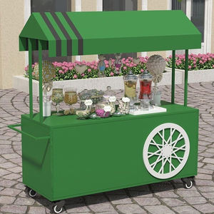 Chariots à fleurs en fer blanc pour décorations de mariage, joli chariot à bonbons <span class=keywords><strong>romantique</strong></span> avec fonction détachable, cour extérieure, hôtel - Product Image 5