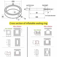 Fabricants Bague d'étanchéité en caoutchouc de silicone personnalisée Bague d'étanchéité gonflable de haute qualité
