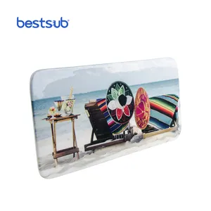 BestSub Wholesale Custom Sublimation Blanks Print Photo Flat Rectangle Ceramic Plate