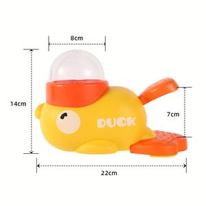 Distributeur automatique de nourriture pour animaux de compagnie en plastique en forme de canard pour chiens et chats - Distributeur interactif à alimentation lente avec entraînement IQ et conception anti-ingestion - Product Image 6