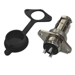 Conector de Aviación GX20H19 Cuadrado M19H19 para Montaje en Panel, Aleación de Zinc, Contacto Plateado con Cobre - Product Image 1