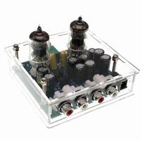 6J1 tüp ateş ön amplifikatör Preamp AMP ön amplifikatör kurulu kulaklık tampon DIY kiti modülü Stereo potansiyometre AC 12V