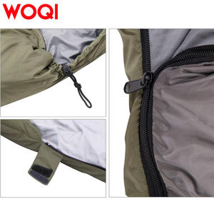Sac de couchage WOQI Envelope 3 saisons, léger, respirant, polyester, kaki foncé, unisexe, pour le camping, la randonnée, les voyages en plein air - Product Image 5