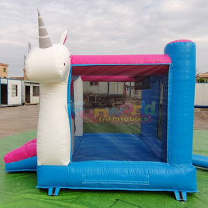 Château gonflable commercial pour enfants, thème licorne, pour fêtes intérieures - Product Image 2