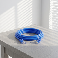 Câble Ethernet RJ45 FTP Cat5e, cordon de raccordement, gaine PVC 24AWG, 2m 3m 5m 10m 30m 50m pour routeur, commutateur, modem, boîtier TV, réseau