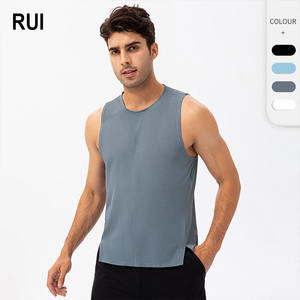 RUIQUWIN Ropa Deportiva para Hombre al por Mayor, Camiseta Deportiva de Secado Rápido, Transpirable, que Absorbe la Humedad, Cuello Redondo, Chaleco para Fitness y Running - Product Image 1